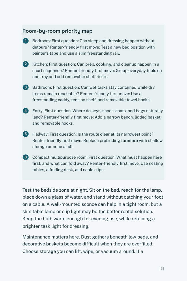 Room-by-room decisions, actual PDF page 51